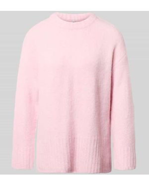 Pieces Pullover mit gerippten Abschlüssen - Pink