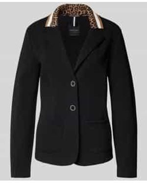 Marc Cain Blazer Met Reverskraag - Zwart