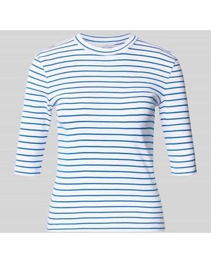 Lanius T-Shirt mit 3/4-Arm - Blau