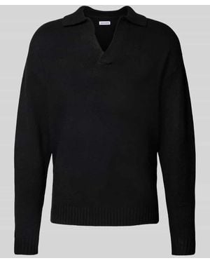 Jack & Jones Strickpullover mit V-Ausschnitt Modell 'SOHO' - Schwarz