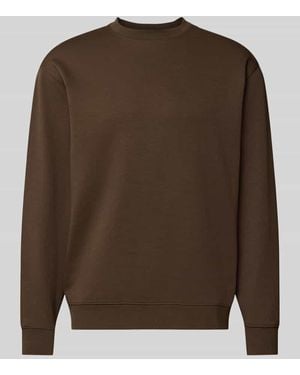 SELECTED Slim Fit Pullover aus reiner Baumwolle 'TOM' - Braun