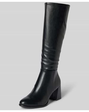 Tamaris Stiefel mit Blockabsatz - Schwarz