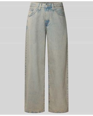 Levi's Wide Fit Jeans aus reiner Baumwolle Modell 'MIDDY BALLOON' - Grau