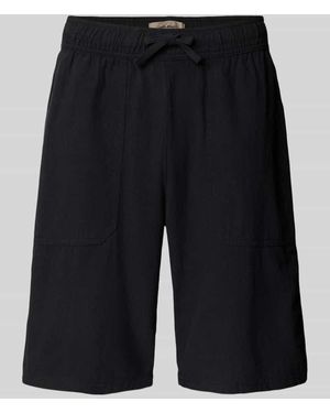 Blend Regular Fit Shorts mit elastischem Bund Modell 'MORGAN' - Schwarz