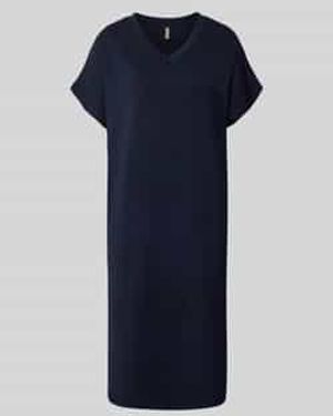Soya Concept T-Shirtjurk Met V-Hals - Blauw