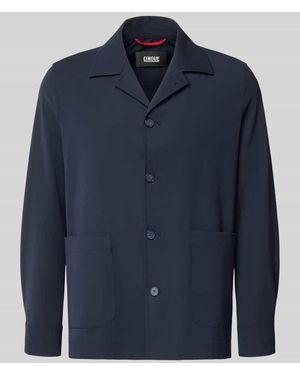 Cinque Relaxed Fit Hemdjacke mit Viskose-Anteil Modell 'Malte' - Blau