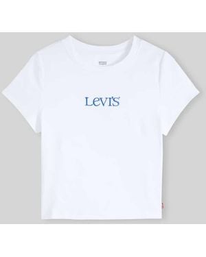 Levi's Regular Fit T-Shirt aus Baumwoll-Mix - Weiß