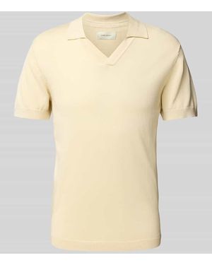 Blend T-Shirt mit V-Ausschnitt Modell 'ALLI' - Natur