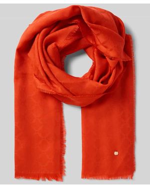 Marc Cain Schal mit Label-Detail - Rot