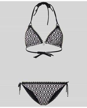 Banana Moon Bikini mit Neckholder Modell 'BLUCOSTORA' - Grau