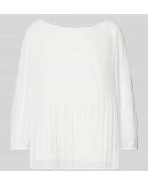 S.oliver Regular Fit Blouse Van Chiffon - Wit