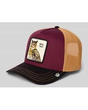 Goorin Bros Trucker-Pet Met Motiefpatch, Model 'Tricolor Owl' - Roze