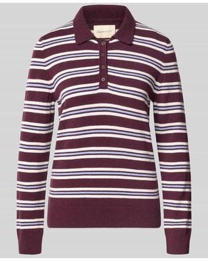 GANT Regular Fit Pullover aus reiner Wolle - Rot