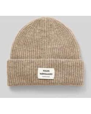 Mads Nørgaard Beanie Van Scheerwolmix, Model 'Tosca Anju' - Naturel