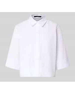 someday. Boxy Fit Blouse Met Borstzak Model 'Zarba Bold' - Wit