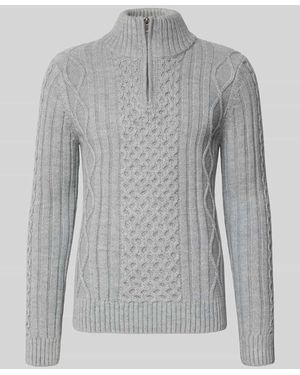 Superdry Slim Fit Strickpullover mit Woll-Anteil Modell 'JACOB' - Grau