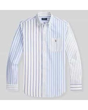 Polo Ralph Lauren Regular Fit Vrijetijdsoverhemd Van Puur Katoen Model 'Oxfrod' - Blauw