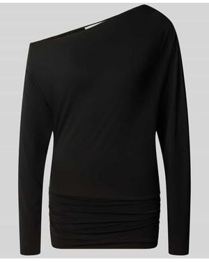 TOPSHOP Longsleeve im Off-Shoulder-Look Modell 'RINA' - Schwarz