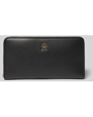 Tommy Hilfiger Portemonnaie in Lederoptik - Grau