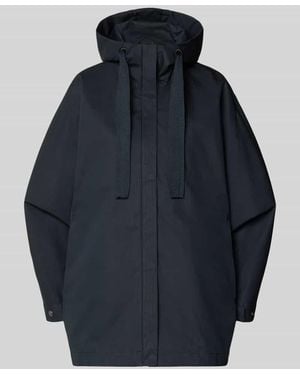 G Lab Jacke mit Kapuze und Eingrifftaschen Modell 'FEEL' - Blau