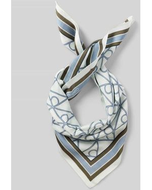 Calvin Klein Tuch aus Viskose-Modal-Mix Modell 'EMBLEM AOP' - Blau