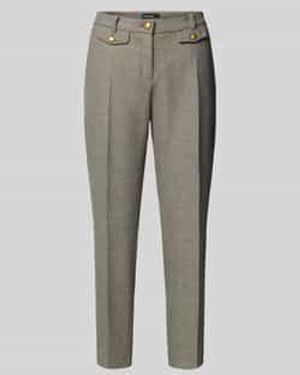 Cambio Stoffen Broek Met Viscose En Persplooien, Model 'Krystal' - Grijs