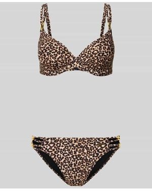 Lascana Bikini mit Allover-Animal-Print Modell 'Mayumi' - Mehrfarbig