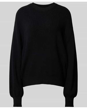 MSCH Copenhagen Strickpullover Mit Ballonärmeln Modell 'Acentia' - Schwarz
