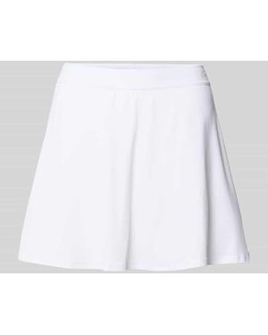Lacoste Eng anliegender Sport Mini-Rock mit Logo Bund - Weiß