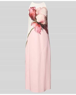 Ted Baker Midikleid mit floralem Allover-Print Modell 'Lowela' - Pink