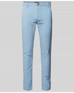 Blend Slim Fit Hose mit Eingrifftaschen Modell 'NATAN' - Blau