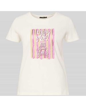 Zero T-Shirt mit Motiv-Print und Rundhalsausschnitt - Pink