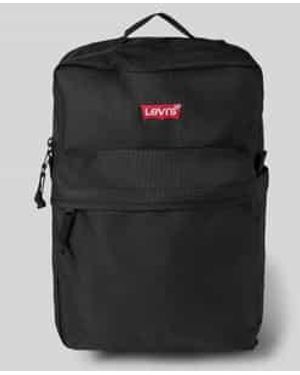 Levi's Rugzak Met Logostitching, Model 'L Pack' - Zwart
