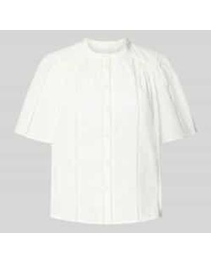 Y.A.S Regular Fit Blouse Met Opstaande Kraag, Model 'Gunia' - Wit