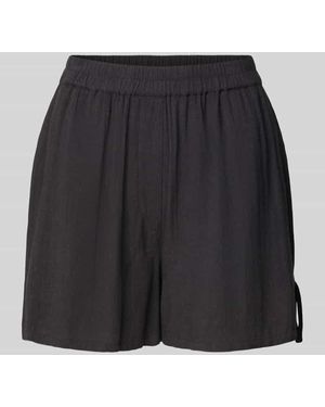 Noisy May Loose Fit Shorts mit elastischem Bund Modell 'LEILANI' - Schwarz