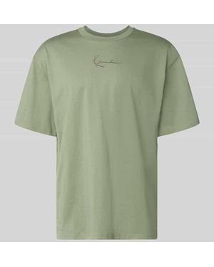 Karlkani T-Shirt mit Logo und Rundhalsausschnitt - Grün