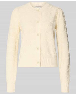 Scotch & Soda Strickjacke mit Rundhalsausschnitt - Natur