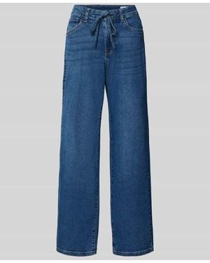 Vero Moda Wide Fit Jeans mit Bindegürtel - Blau