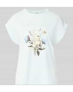 S.oliver Relaxed Fit T-Shirt Van Puur Katoen - Wit