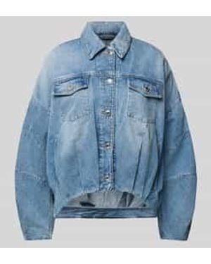 DRYKORN Oversized Jeansjack Met Lyocell - Blauw