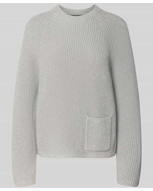 Ouí Regular Fit Pullover aus reiner Baumwolle Modell 'Riya' - Grau