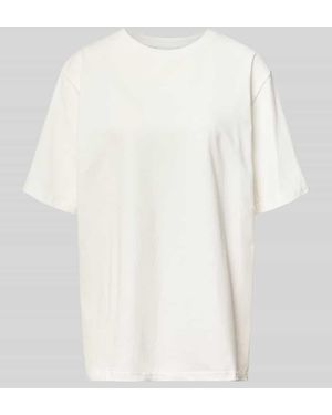 Oh April Oversized T-Shirt mit Rundhalsausschnitt Modell 'Midsummer' - Weiß