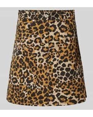 Weekend by Maxmara Minirok Met Dierenprint - Metallic