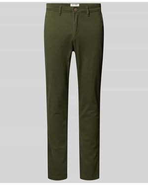 Jack & Jones Regular Fit Chino mit Stretch-Anteil Modell 'MARCO' - Grün