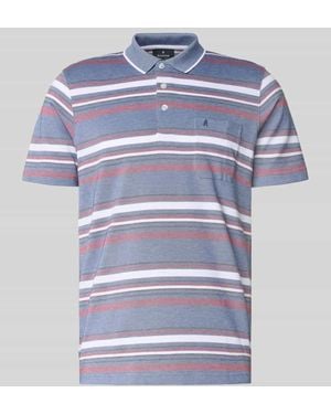 RAGMAN Regular Fit Poloshirt mit Brusttasche - Blau
