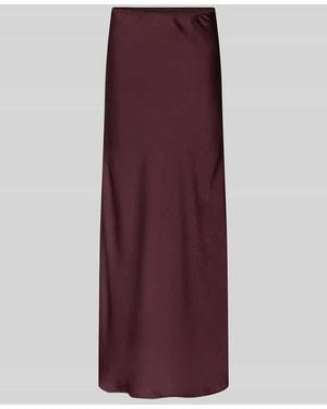 Neo Noir Maxirock aus Satin Modell 'Vicky' - Lila