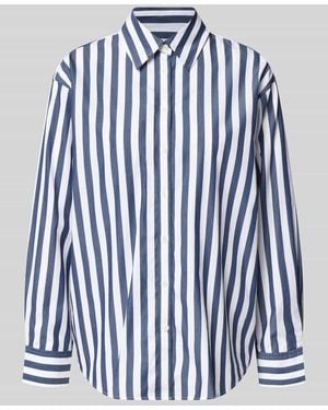 GANT Relaxed Fit Langarmbluse aus reiner Baumwolle - Blau