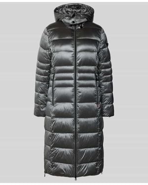 Frieda & Freddies Steppmantel mit Zweiwege-Reißverschluss Modell 'DALIA LONG' - Grau