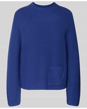 Ouí Regular Fit Pullover aus reiner Baumwolle Modell 'Riya' - Blau