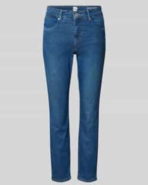 Brax Slim Fit Jeans Met Verkort Model - Blauw